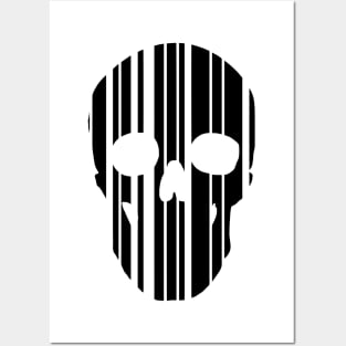 Barcode Skull Posters and Art